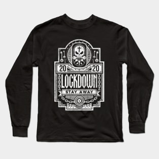 'Lockdown' Skull, Lock and Key Long Sleeve T-Shirt